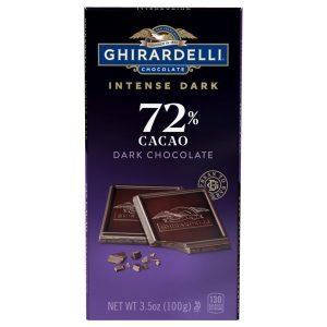 Intense Dark 72% Cacao Dark Chocolate Bar (Case of 12)