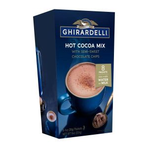 Hot Cocoa with Chocolate Chips (6 boxes, 8 packets per box) (mix with water or milk)