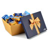 Favorite Flavors Premium Blue Gift Box (75 SQUARES)